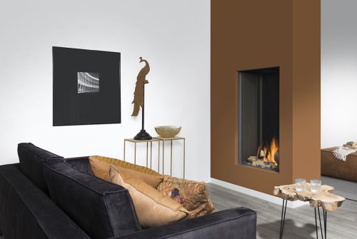 SKY Medium Gas Fireplace | Interior Design by European Home | 30 Log Bridge Rd in Middleton