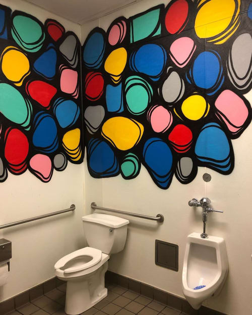 Colorful Mural | Murals by Mouse Rawk | All About The Burgers in Simi Valley