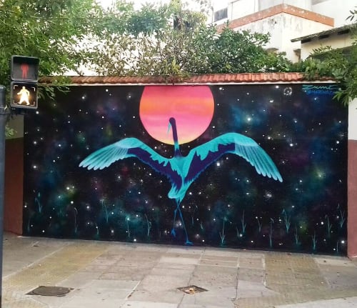 Antonieta’s Great Flight | Murals by Marina Zumi | Colegiales in Colegiales