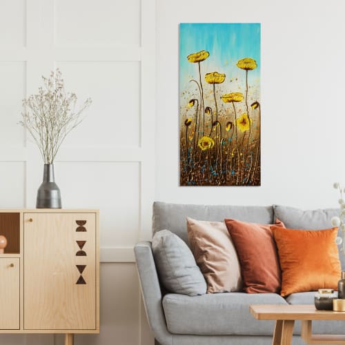 Honeycomb Poppies Original painting | Paintings by Amanda Dagg