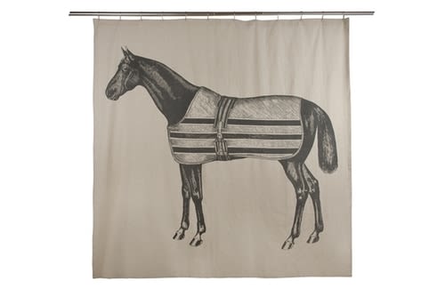 Equestrian Shower Curtain | Curtains & Drapes by Thomas Paul