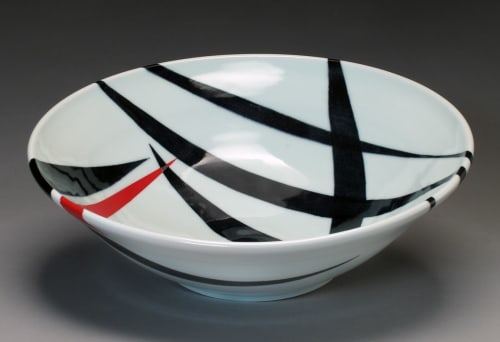 Decorative Porcelain Bowl - 1050 | Decorative Bowl in Decorative Objects by Shelley Schreiber Ceramic Art