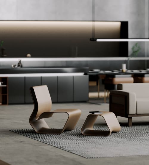 Esker Chair + Ottoman | Lounge Chair in Chairs by Model No.