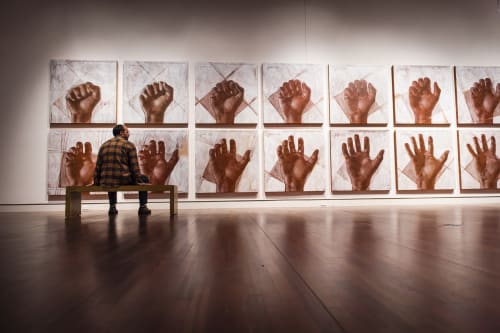 Preparatory Drawings for “Open Hand” Sculpture | Mixed Media by Andrew Ramiro Tirado | Colorado Springs Fine Arts Center in Colorado Springs