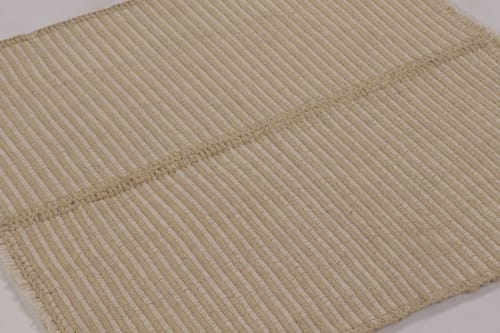 Rug & Kilim’s Contemporary Accent Kilim, Square Rug in Cream | Rugs by Rug and Kilim