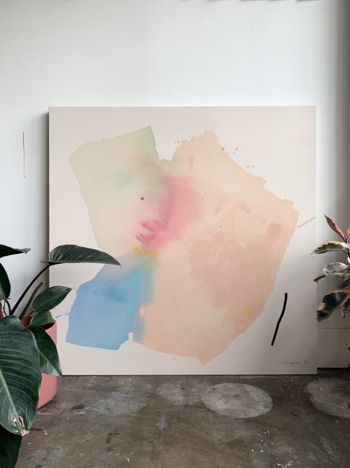 'feeling lighter' 48" x 48" | Oil And Acrylic Painting in Paintings by maja dlugolecki | Cloudforest in Portland