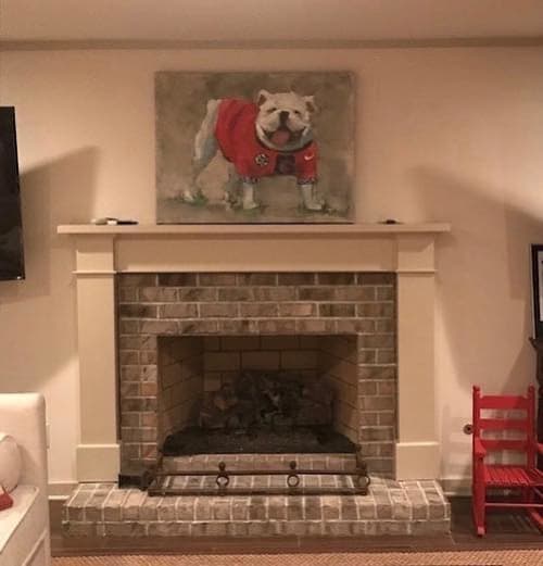 “Georgia Bulldog” Painting | Paintings by Kathy Cousart