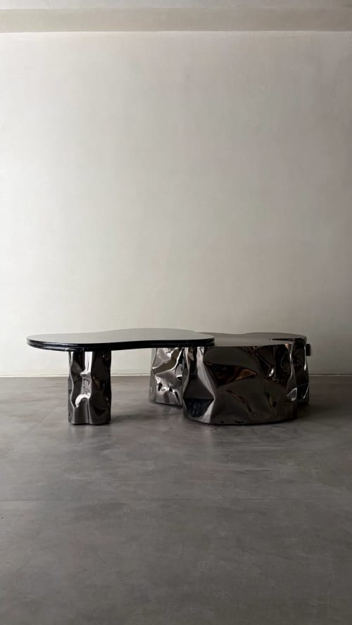 Marble & Steel Coffee Table — Colgado, Nitush Aroosh | Tables by Nitush M