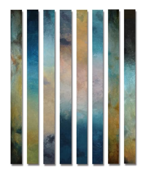 Pillars of colors | Paintings by Andrada Anghel