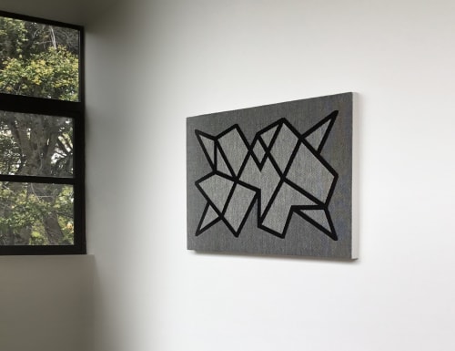 Woven wall art - modern geometric abstract textile weaving | Wall Hangings by Zuzana Licko
