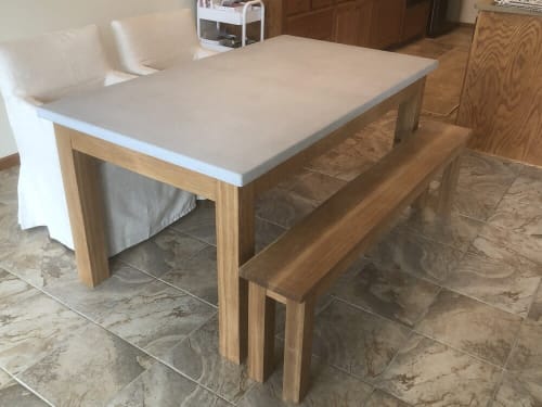 Dupont Concrete Dining Table | Tables by Wood and Stone Designs