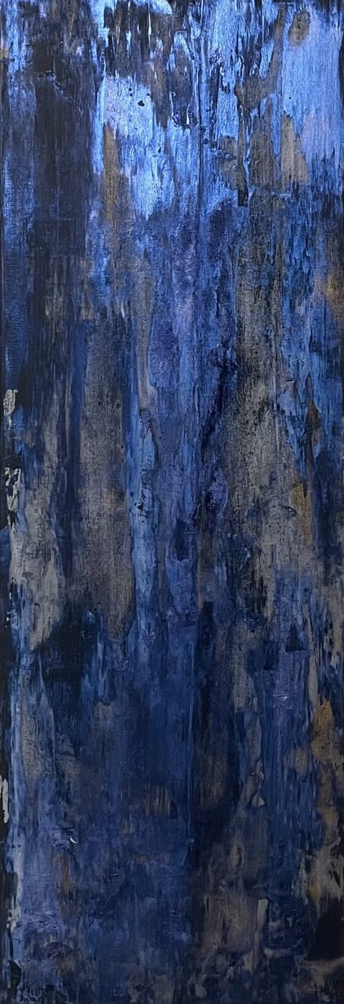 Royal Blue | Oil And Acrylic Painting in Paintings by Julianna Poldi