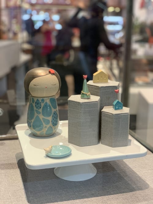 Small Kokeshi-Inspired Ceramic Doll | Ornament in Decorative Objects by Jennifer Fujimoto | Bezel & Kiln in Seattle