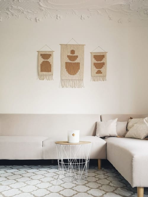 Set Medium Tapestries - Monochrome Collection | Macrame Wall Hanging by ManaStudio