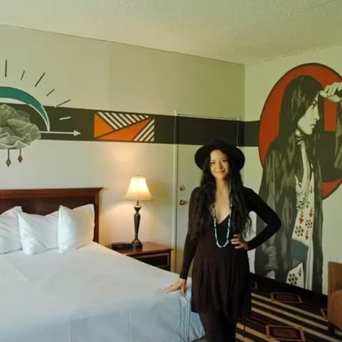 “Rest and Rise” | Murals by Jodie Herrera | Nativo Lodge in Albuquerque