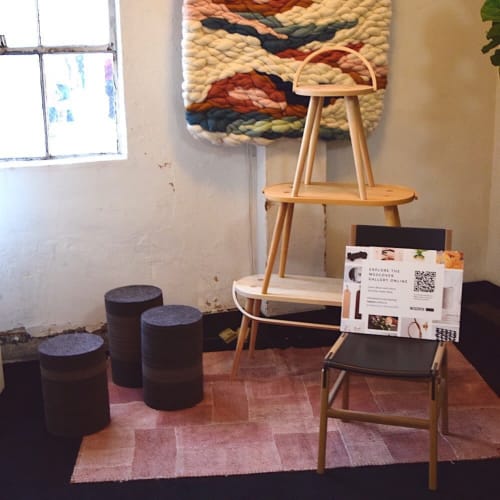 Industrial Felt Table/Stool - Set Of 3 | Chairs by Jason Lees Design | Wescover Gallery at West Coast Craft SF 2019 in San Francisco