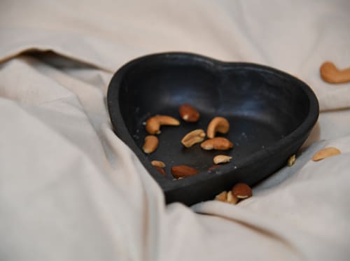Longpi Pottery Dip Bowl - Heart | Dinnerware by ARTISAGA PRIVATE LIMITED