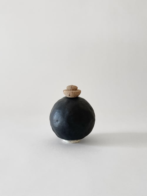 Edwina Vase in Black | Vases & Vessels by Meg Morrison