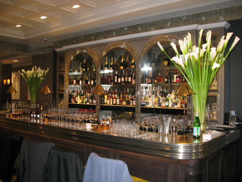 Arts Club Oyster Bar & Drinks bar decorative mirror | Art & Wall Decor by Sterling Studios | The Arts Club in London