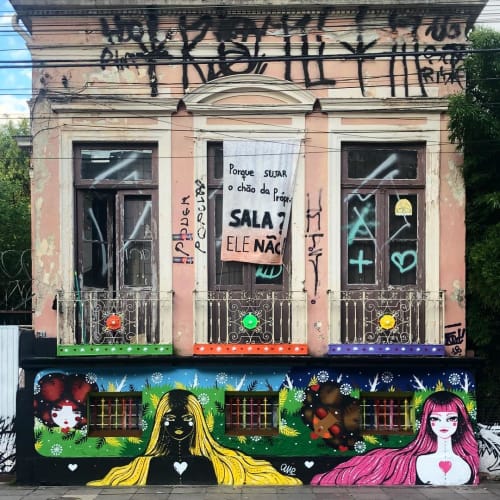 Mural | Street Murals by Ane Schütz | Student House in Jardim Floresta