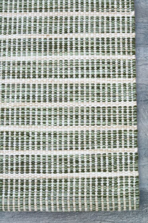 Pin Stripe Wool Rugs | Rugs by MEEM RUGS