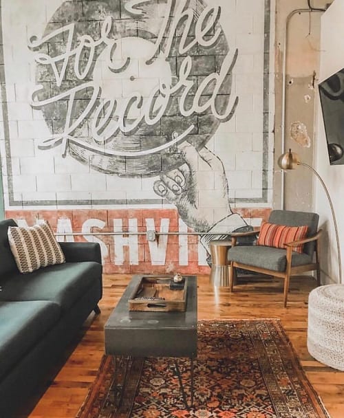 For The Record | Murals by I Saw The Sign | 506 Lofts- Nashville Vacation Rentals in Nashville