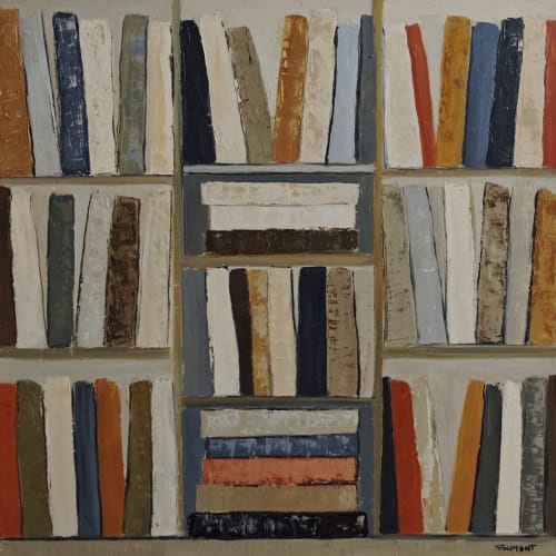 Trames de lecture | Oil And Acrylic Painting in Paintings by Sophie DUMONT.