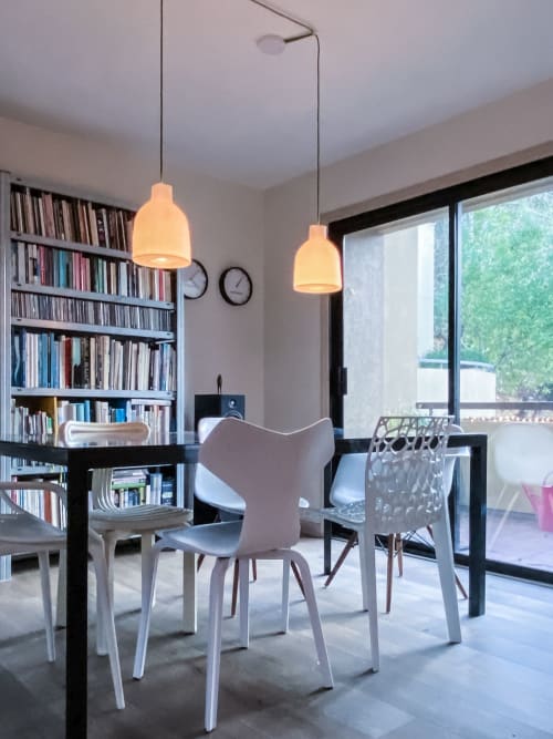 Porcelain Pendant Medium with closed or opened bottom | Pendants by Bergontwerp