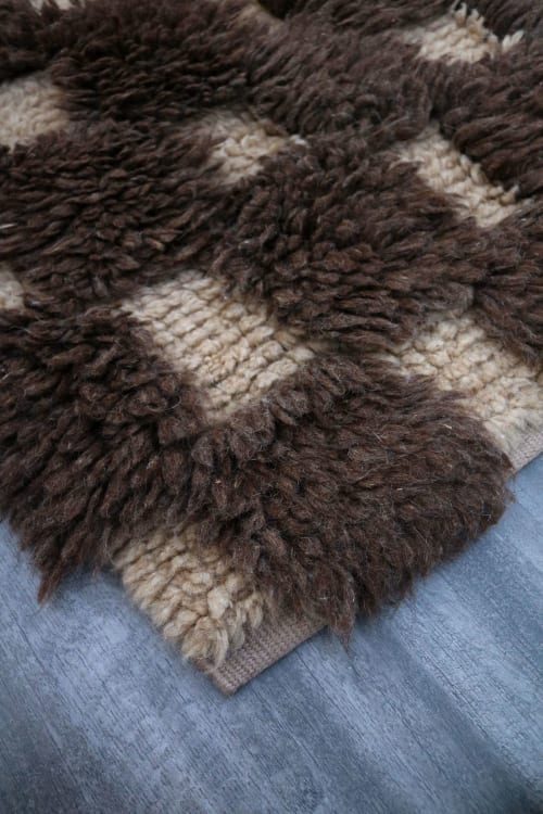 Sienna Beige Brown Handknotted Rug | Area Rug in Rugs by MEEM RUGS