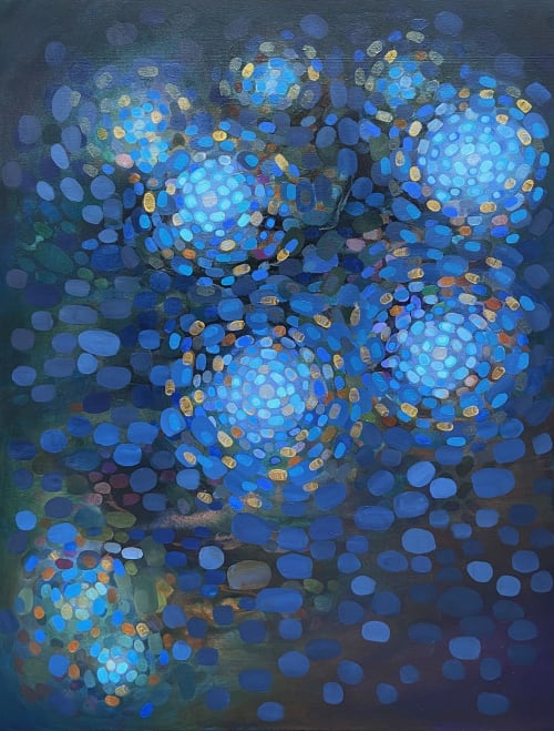 Pleiades Painting | Paintings by Kristen Pobatschnig | Hale Family Center for Families | Boston Children's Hospital in Boston