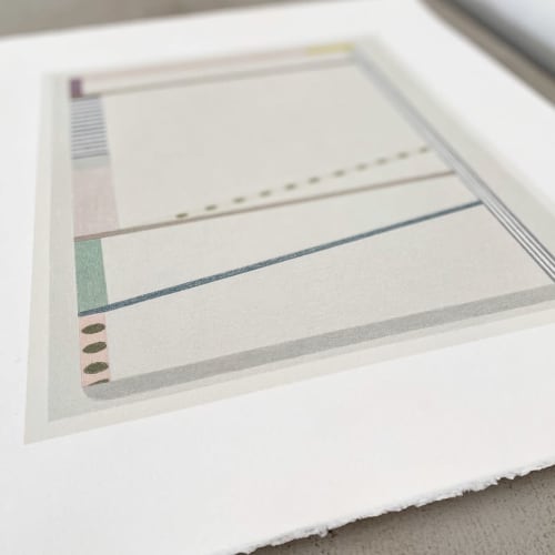 Weave - original handmade silkscreen print | Paintings by Emma Lawrenson