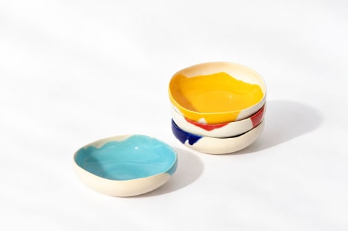 BAUHAUS Round Bowls — Set of 4 | Dinnerware by Pottery & Poetry