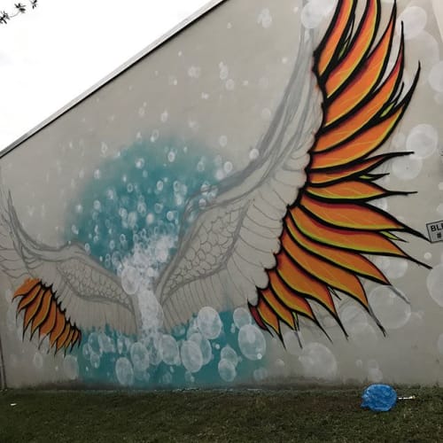 I Am A Falcon | Street Murals by WilleyArt | Brownsville Middle School in Miami