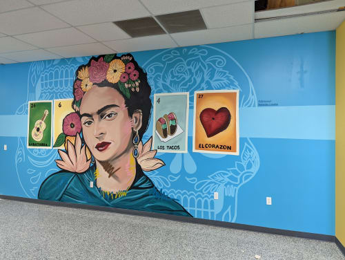 Frida Khalo Mural | Street Murals by Christine Crawford | Christine Creates