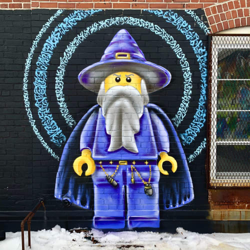 Lego Wizard exterior Murals