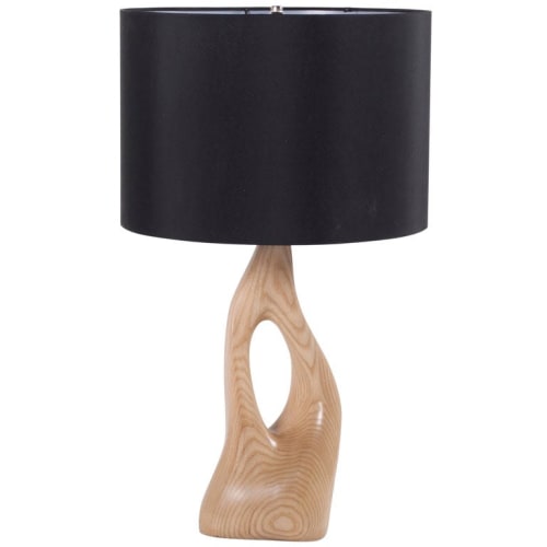 Amorph Helix Table Lamp, Solid Wood, Natural Stained | Lamps by Amorph