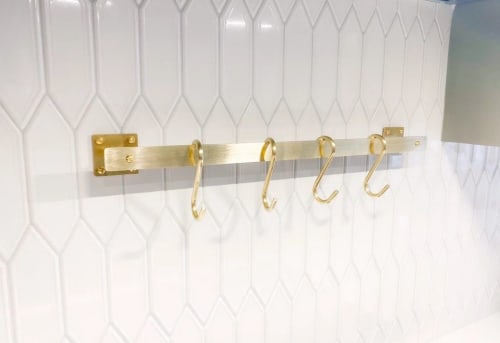 Brass Pot Rack / Pot Rail / Handcrafted in the USA | Hardware by Fuller Hardware and Design