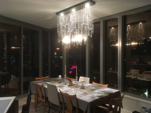 Downtown | Chandeliers by Jim Misner Light Designs | Private Residence, San Francisco, CA in San Francisco