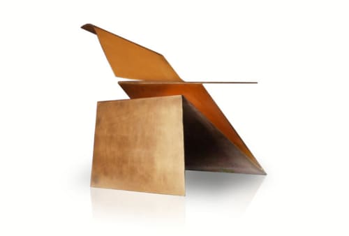 Origami Chair Gold | Chairs by Wolfson Design | London Studio in London
