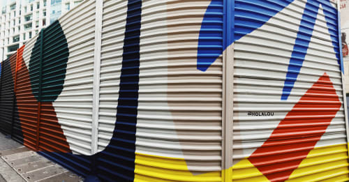 90-meter Mural for Apple Flagship store CDMX | Street Murals by L O U | Antara Fashion Hall in Ciudad de México