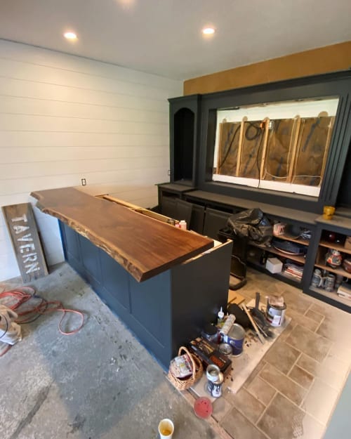Live edge bar top | Furniture by All Things New