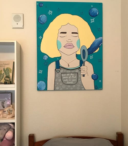 Commissioned Portrait | Oil And Acrylic Painting in Paintings by Peace Peep Designs