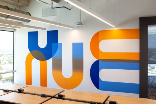 3 murals for Indeed offices | Murals by Stella Alesi | Indeed - Austin Domain Tower Office in Austin