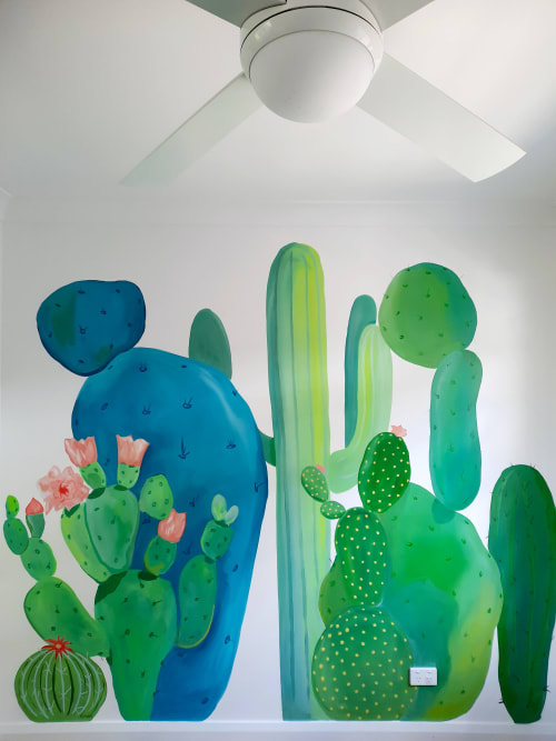 Cactus Mural | Murals by Sarah Rowan