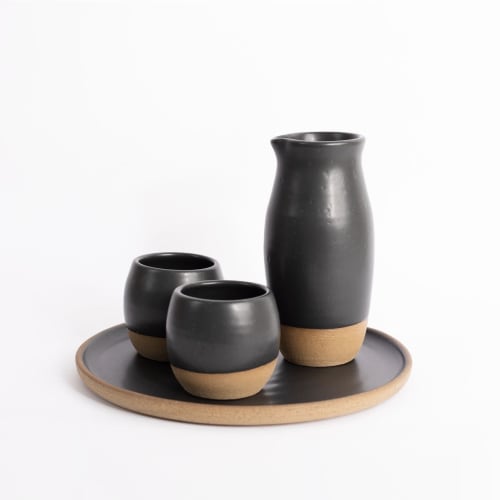 Ceramic Drinking Set | Carafe in Vessels & Containers by Tina Fossella Pottery