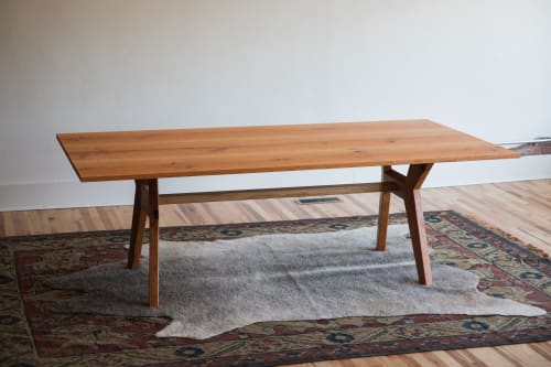 "Mars" Mid-Century Modern Cherry Dining Table | Tables by Big Tooth Co