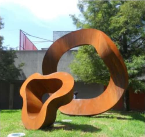 Uroboros | Public Sculptures by Yvonne Domenge | UAM Azcapotzalco in Ciudad de México