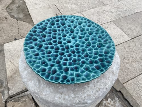 Invisible forces - Sea plate | Decorative Bowl in Decorative Objects by "Living Water" Design by Bojana Vuksanović