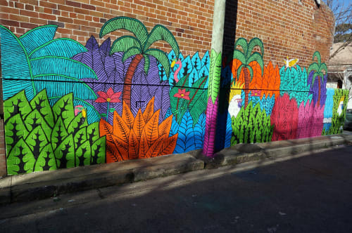 Jungle mural | Street Murals by Mulga