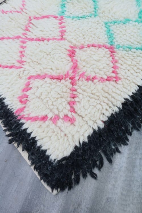 Moroccan Wool Rug 4' x 6' | Area Rug in Rugs by MEEM RUGS
